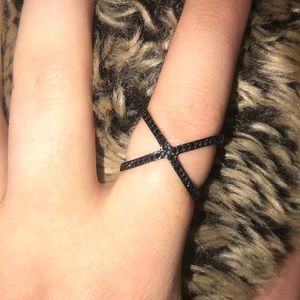 Michael Kors Black metal ring